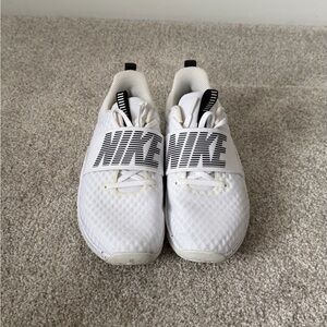 Nike Kids White and Black Slip-On Athletic Sneakers